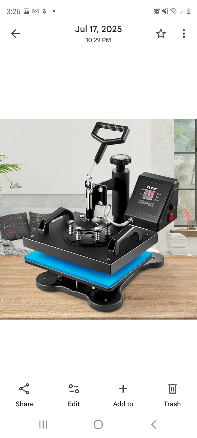 VEVOR Combo Heat Press Machine - photo 3