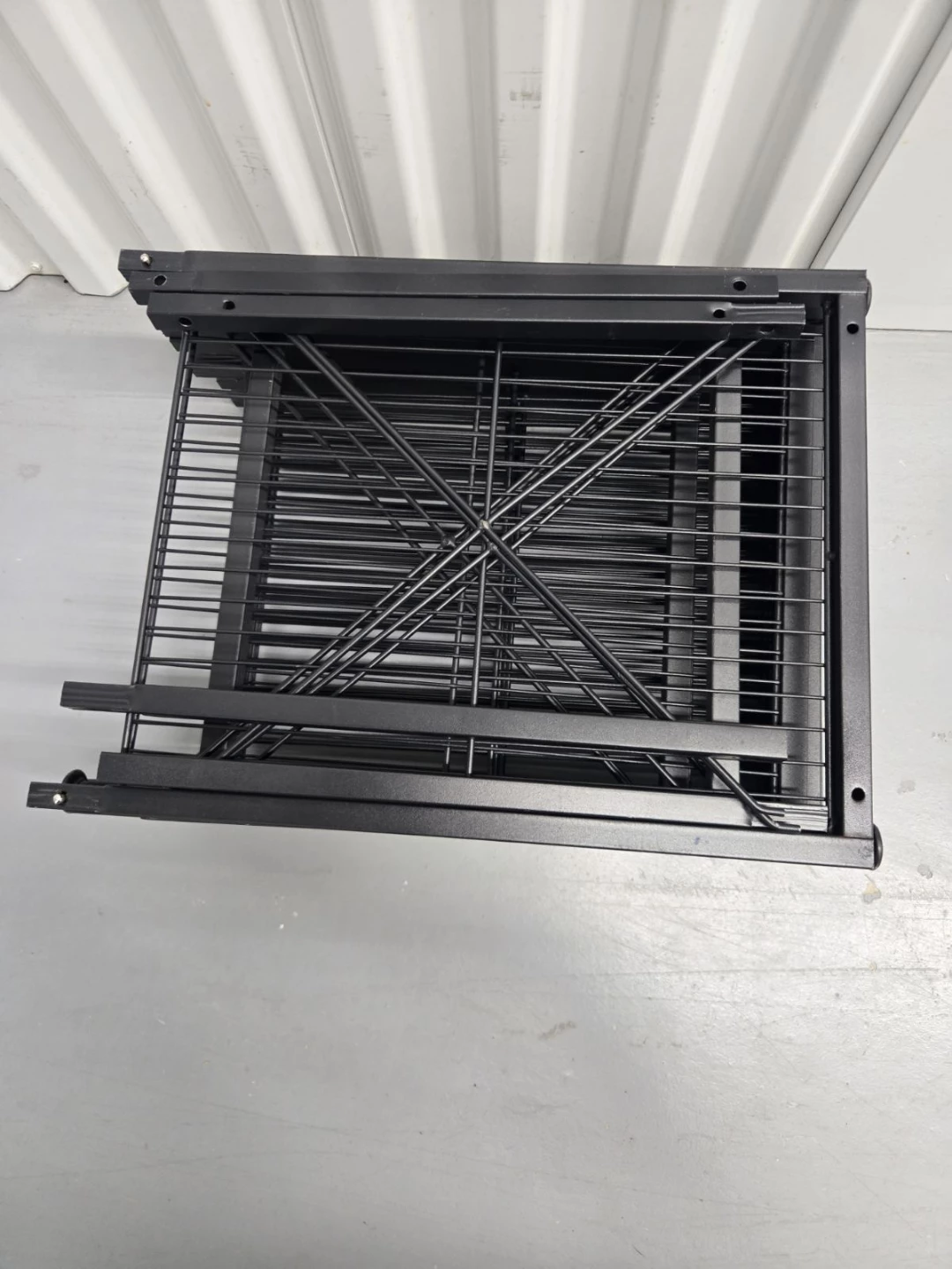 4-Tier Black Metal Wire Shelf Unit - photo 3