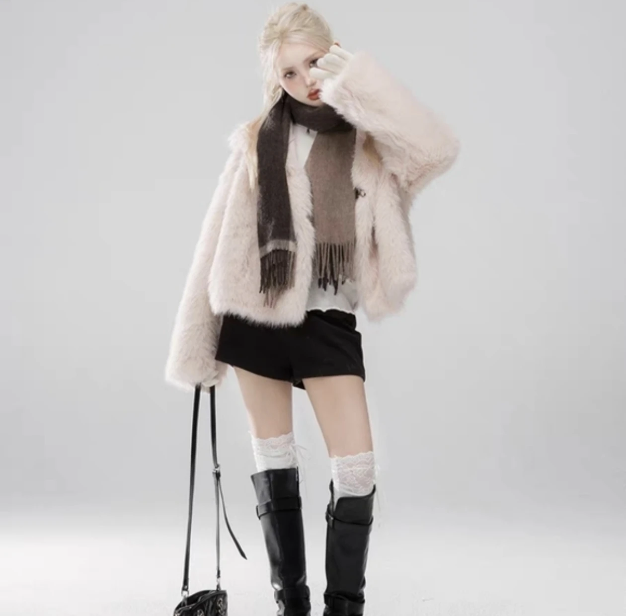 Pink Jacket with Fur Trim (Reversible) - photo 5