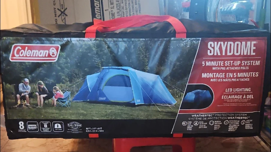Coleman Skydome 8-Person Tent with LED Lighting