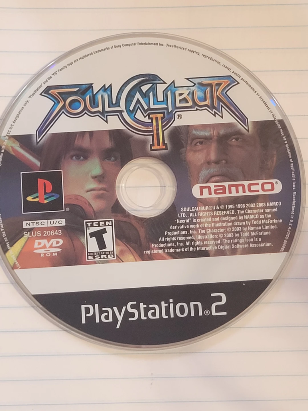 PlayStation 2 Game: Soulcalibur II