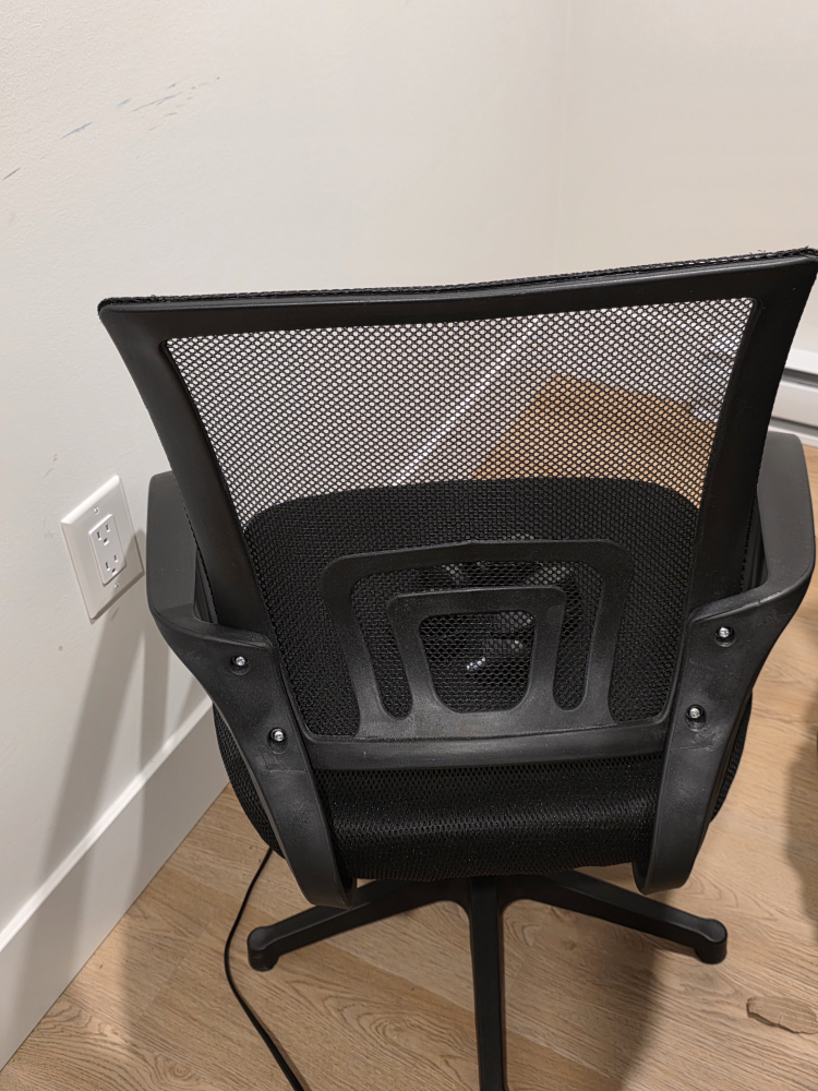 Black Office L shaped Table & Mesh Office Chair - photo 3