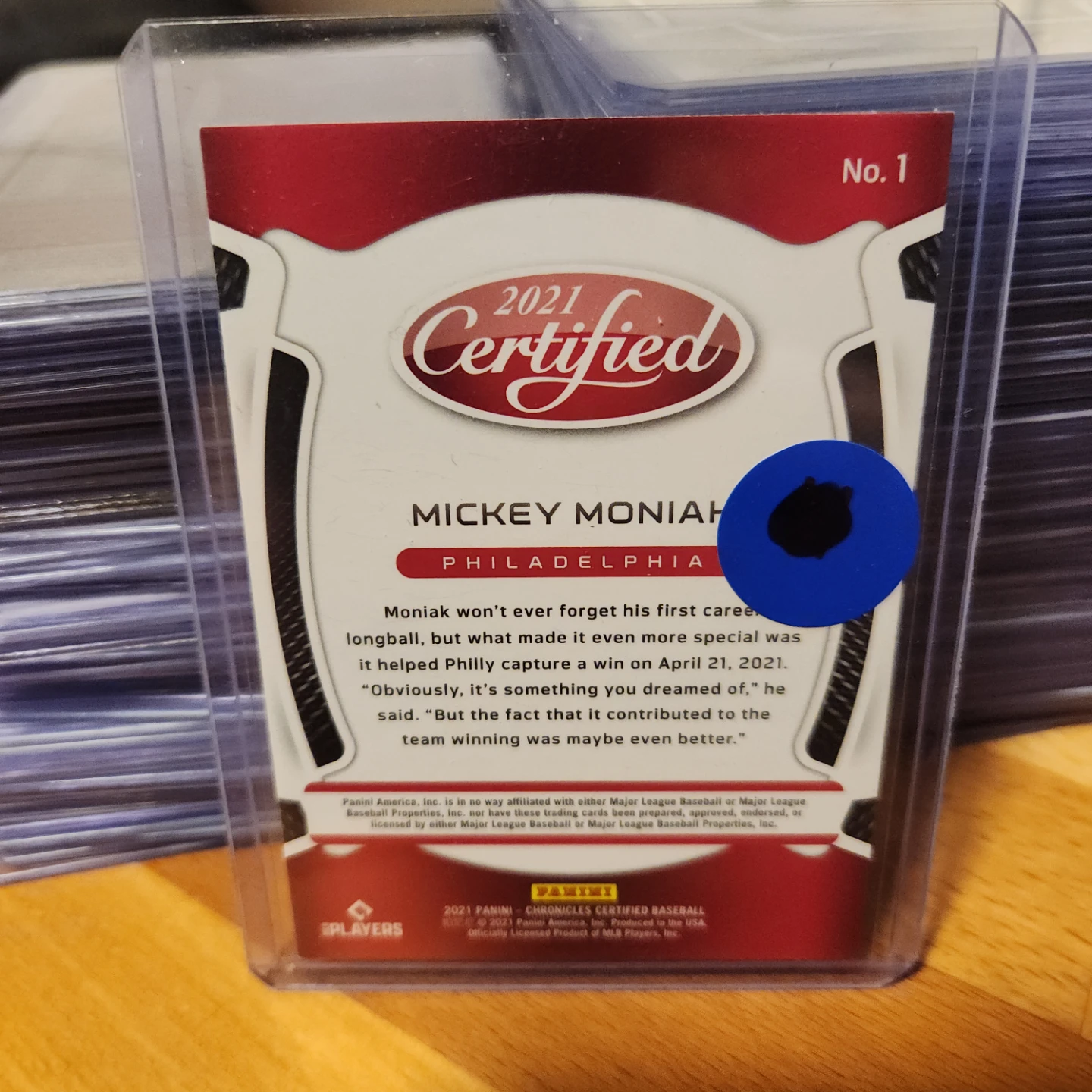 2021 Certified Mickey Moniak Rookie RC Baseball Card - photo 2