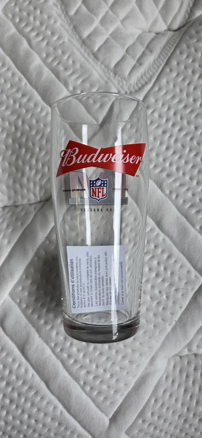 6 Budweiser NFL Super Bowl LV Limited Edition Pint Glass