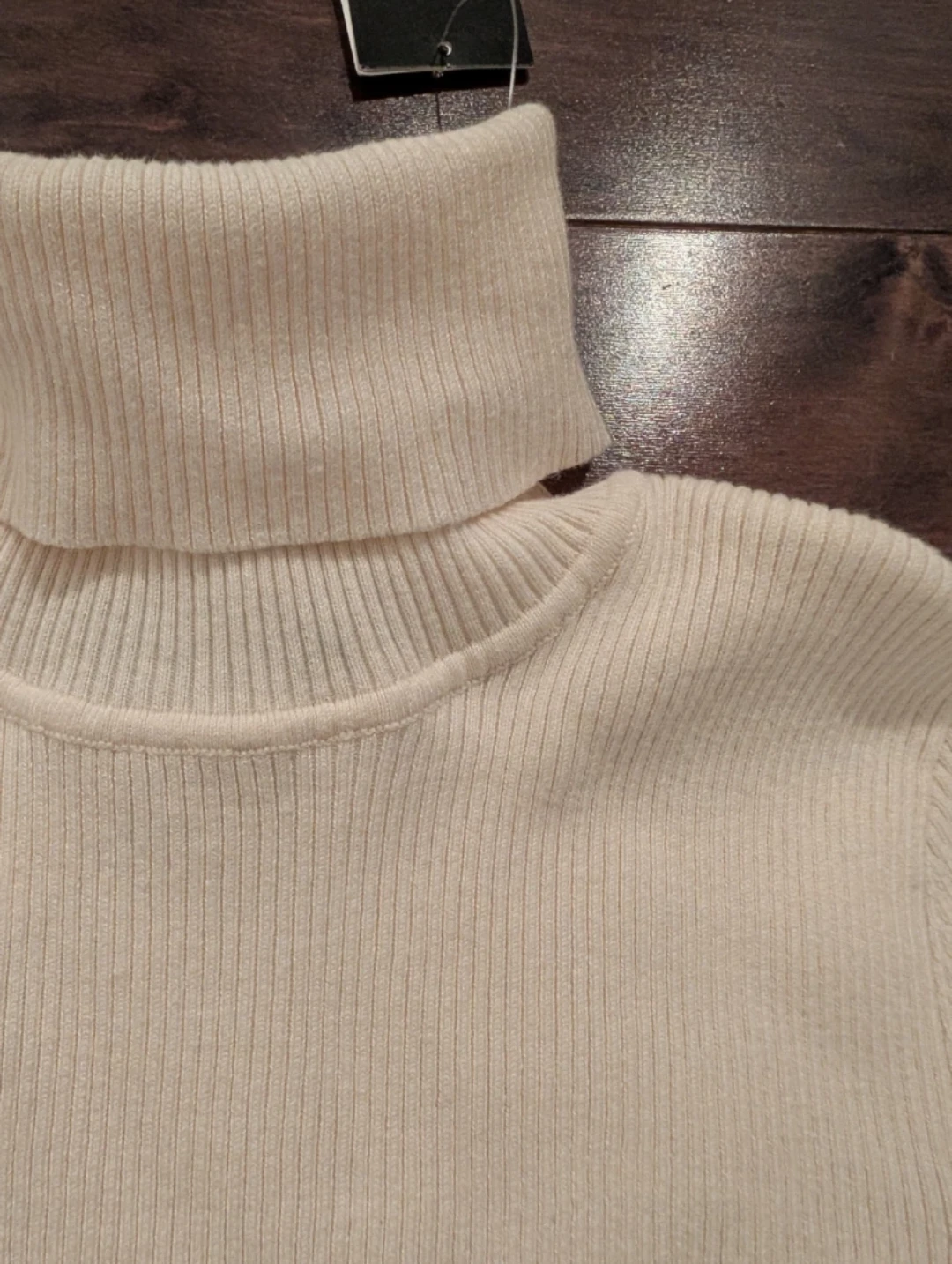 NWT🏷️ Ralph Lauren Cream Ribbed Turtleneck (Size S/P) - photo 3