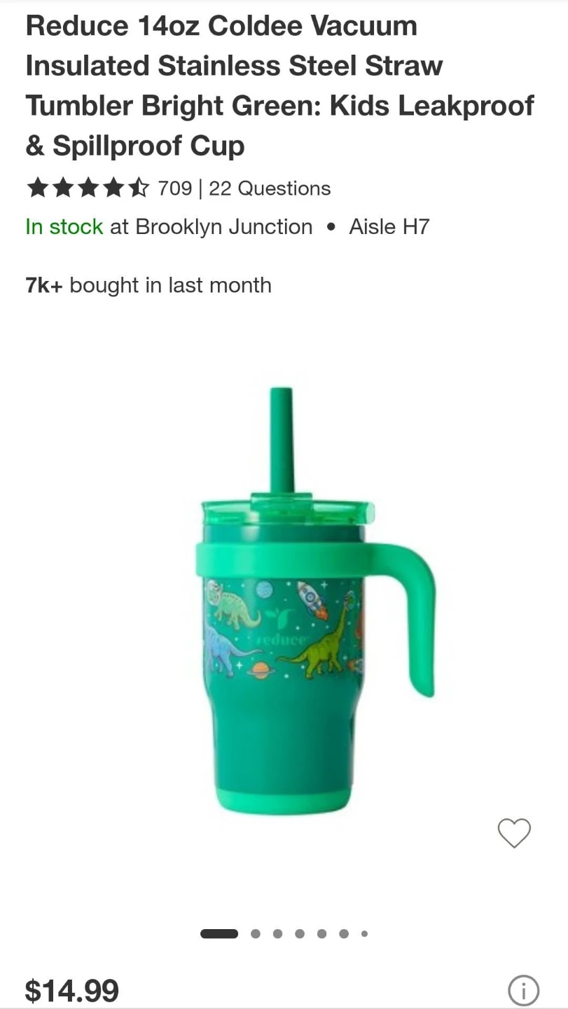 Reduce 14oz Insulated Stainless Steel Straw Tumbler
