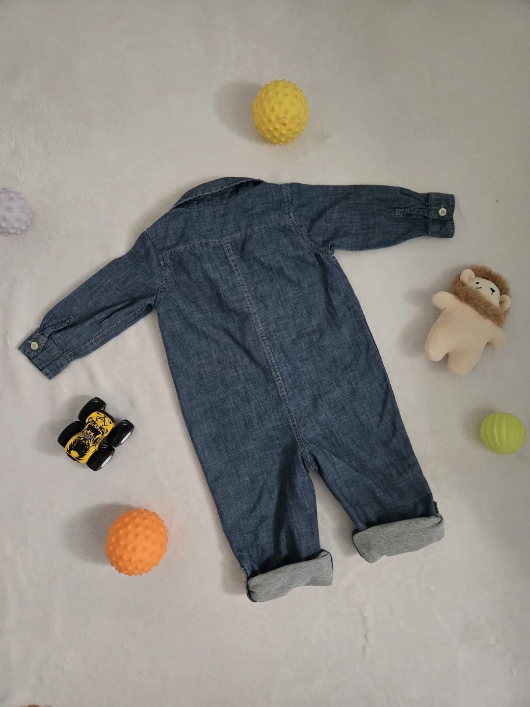 Gap Denim Jumpsuit Baby girl Size 6-12 Months - photo 2