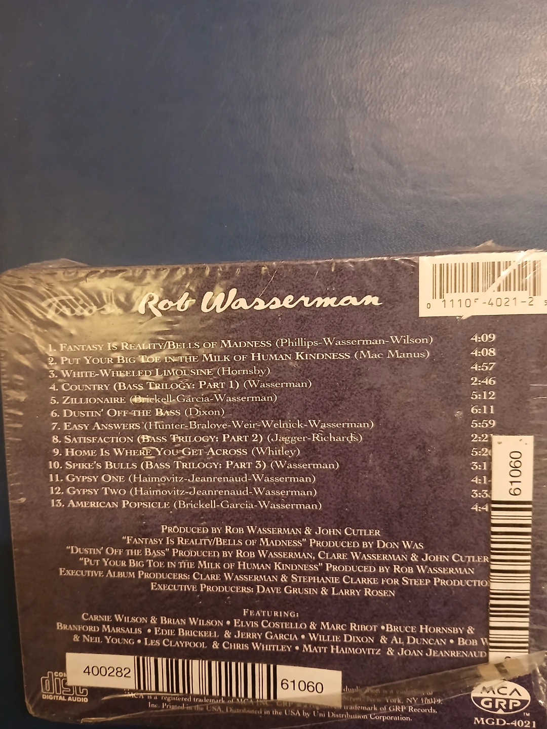 Rob Wasserman "Trios" CD - photo 2