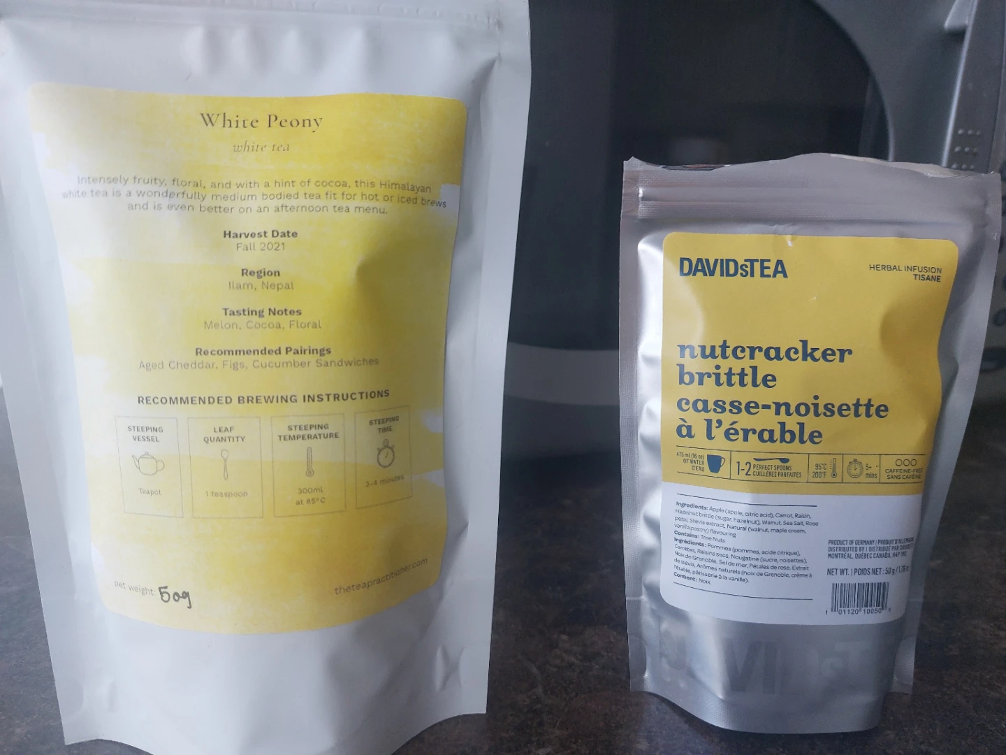 Tea Bundle Nutcracker Brittle and White Peony white tea