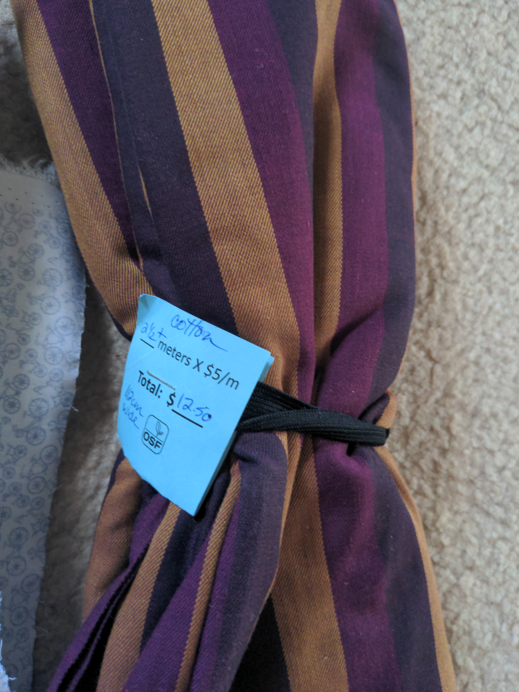 Striped and patterned cotton fabrics for sewing - photo 4
