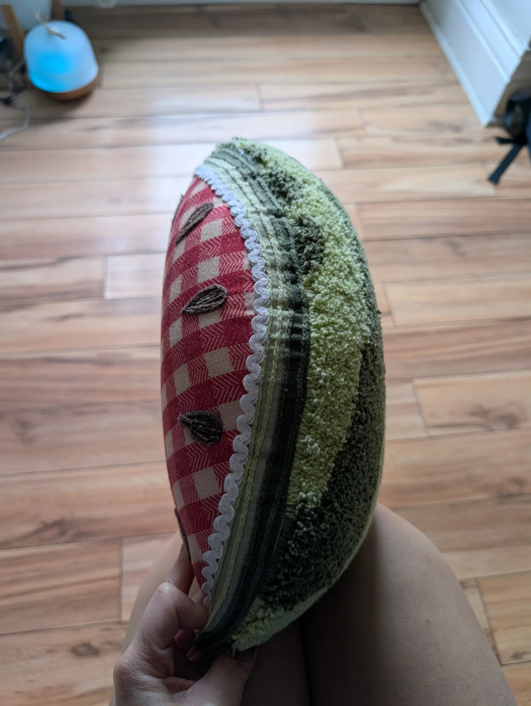 Urban Outfitters Gingham Watermelon Decorative Cushion - photo 2