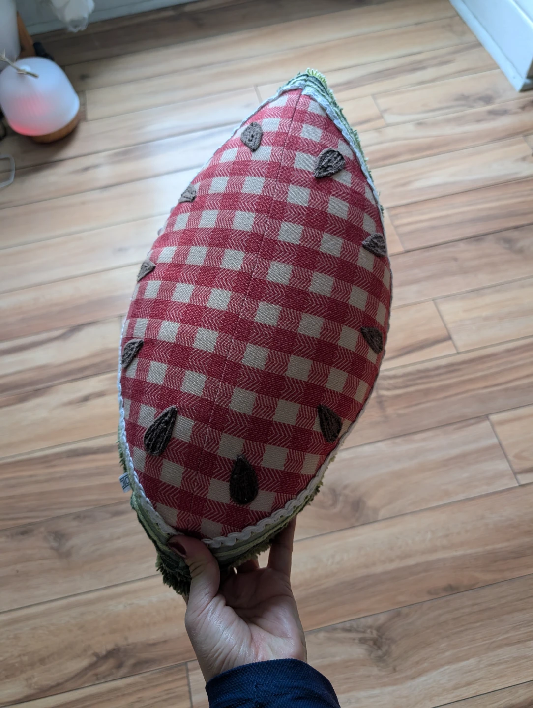 Urban Outfitters Gingham Watermelon Decorative Cushion - photo 3