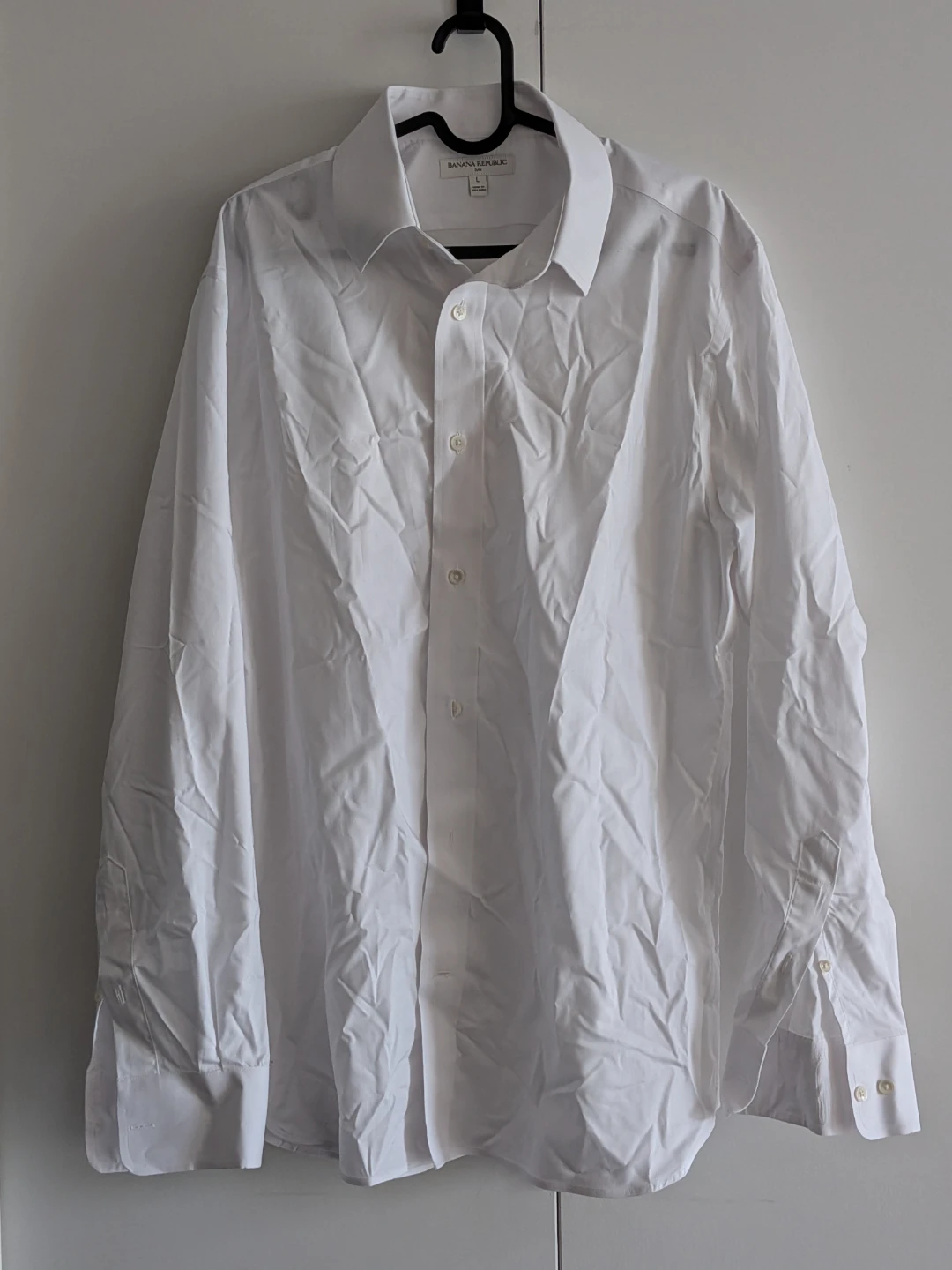 Banana Republic Slim Fit White Dress Shirt - Size L - photo 2
