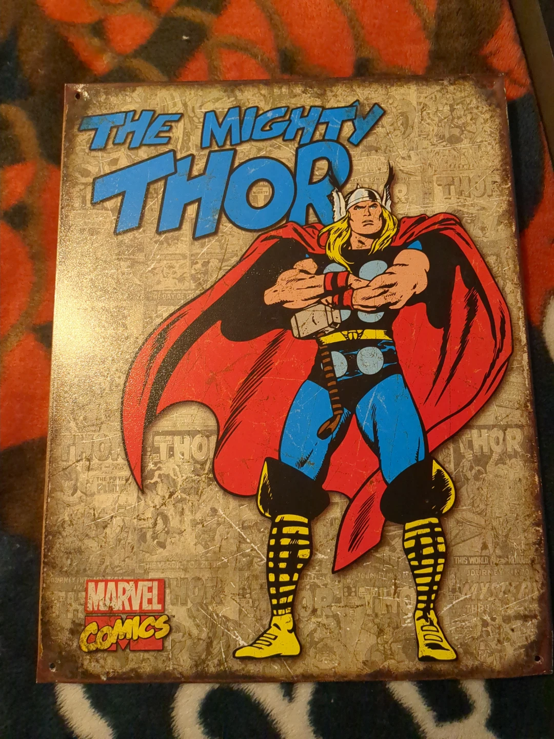 The Mighty Thor Marvel Comics Metal Sign