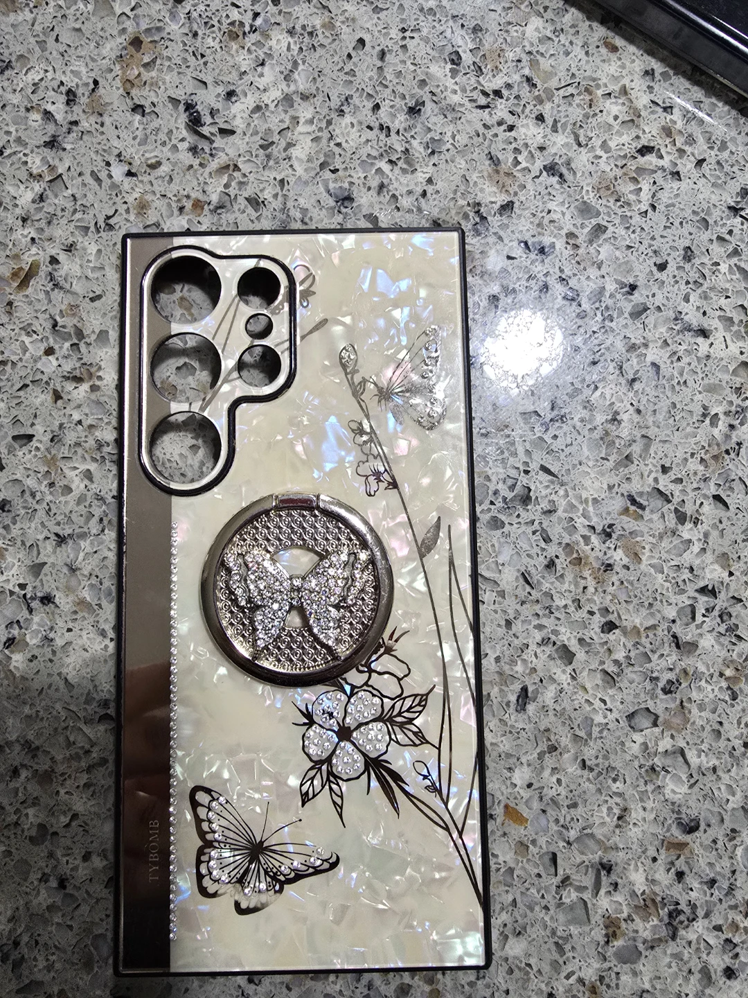 Galaxy S24 Ultra Case with Butterfly Ring Holder