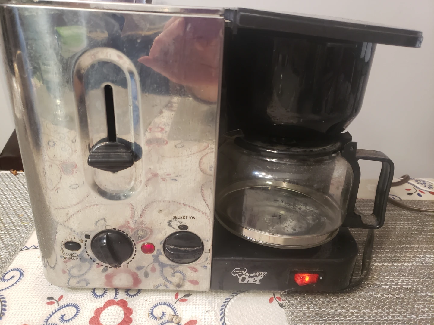 Breakfast Chef 2-in-1 Coffee Maker and Toaster
