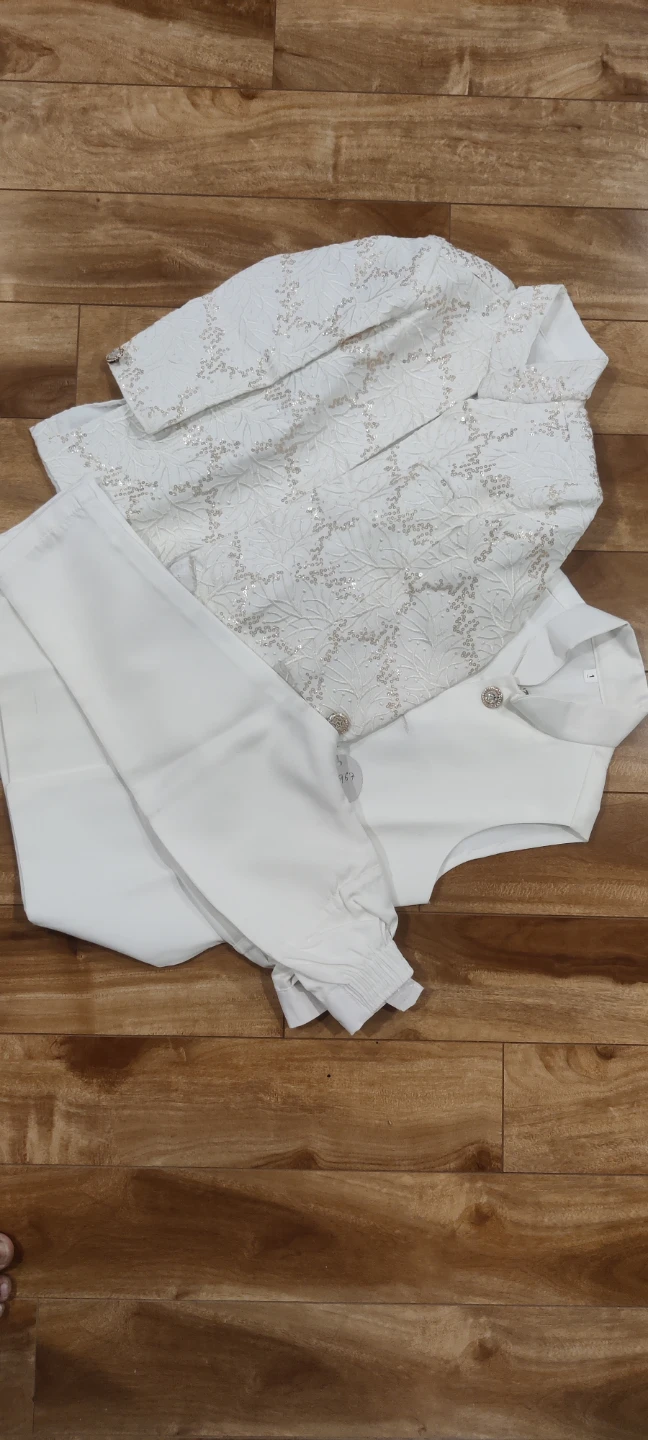 White Formal Suit Set for Boys