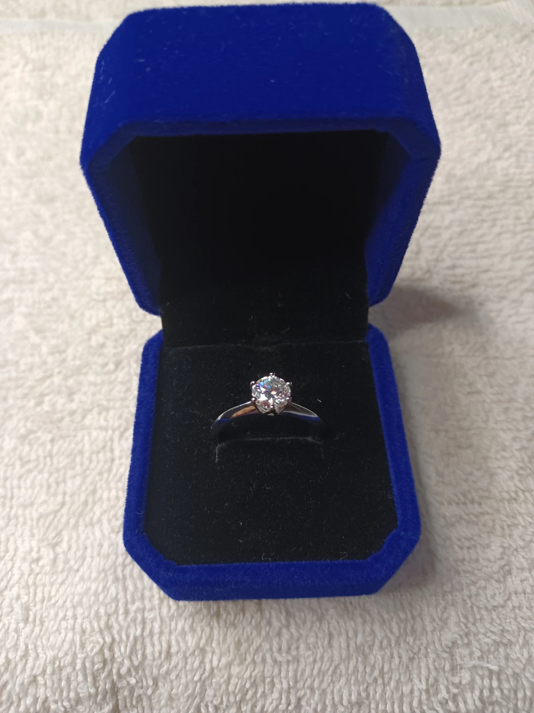💎 1 Carat VVS1 Moissanite Ring (Adjustable) — GRA Certified 🧡 - photo 3