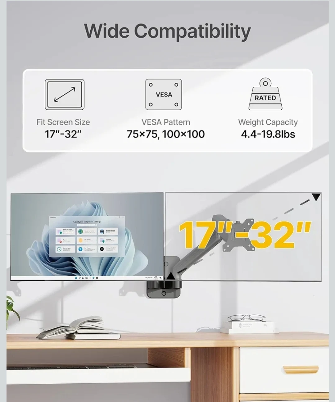 Dual Monitor Wall Mount - photo 2