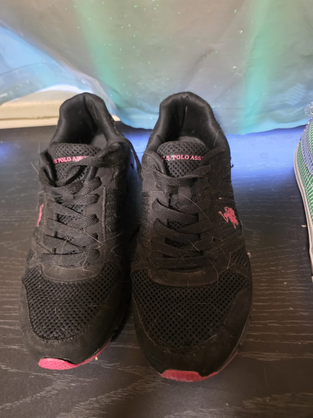 U.S. Polo Assn. Black & Pink Sneakers