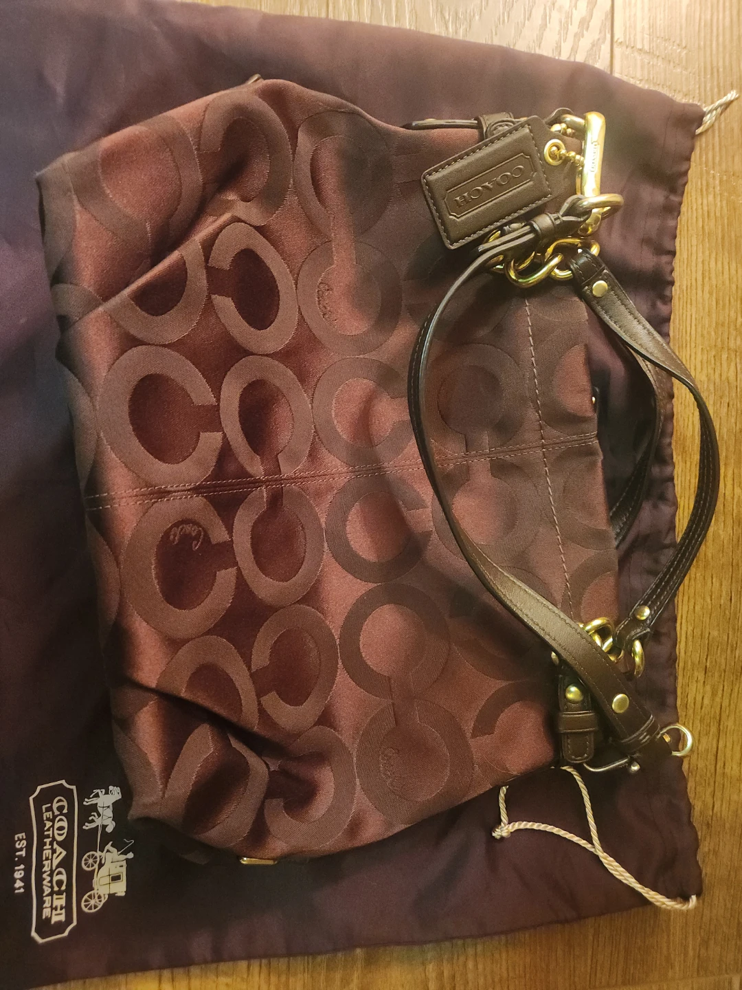 Coach Monogram Shoulder Bag