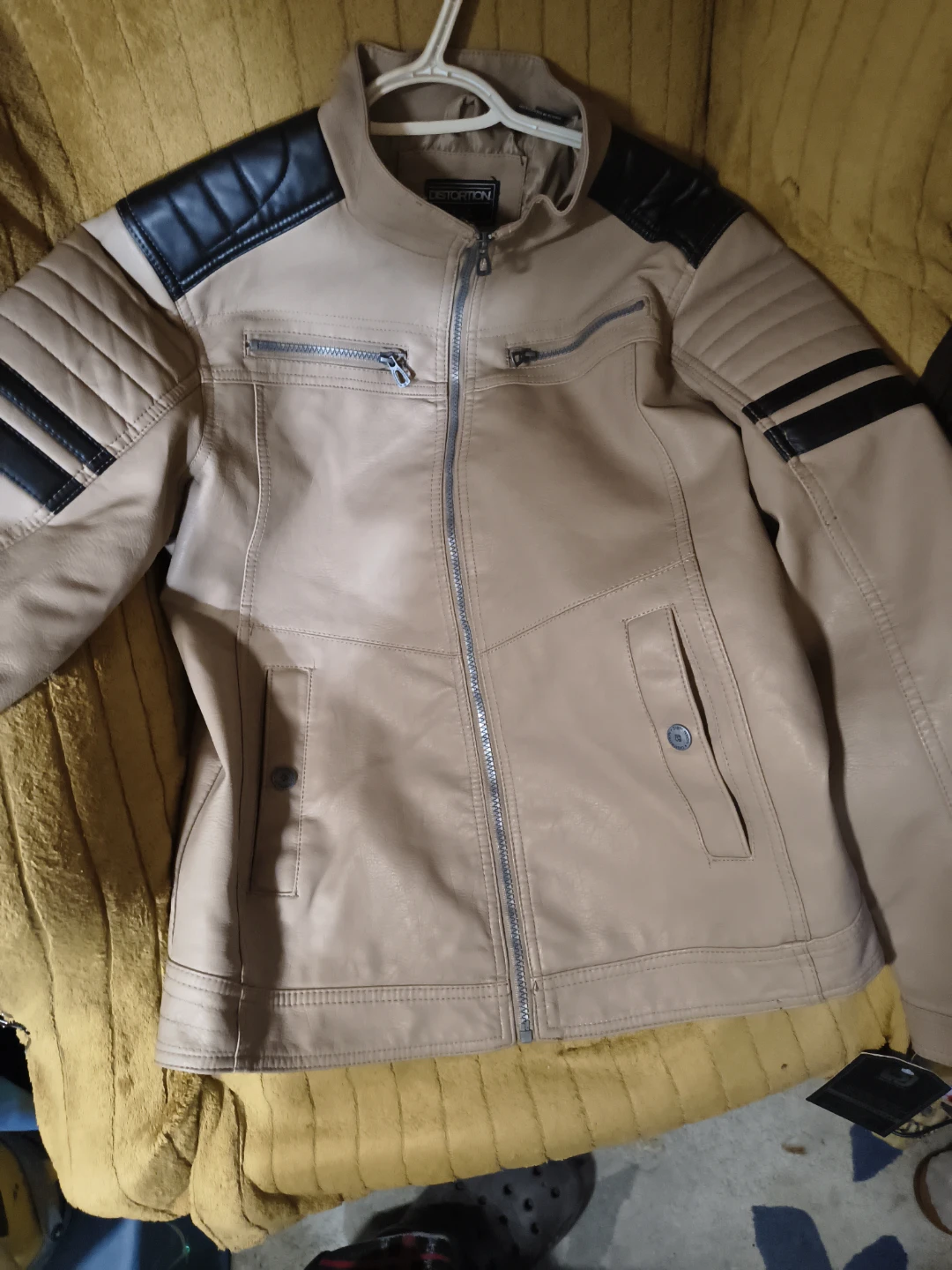 Distortion Men's Faux Leather Jacket - photo 4