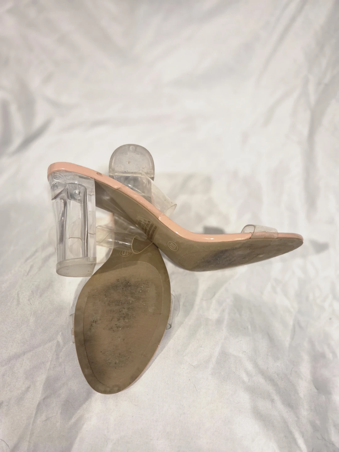 Forever 21 Clear Strap Heels Size 10 - photo 4