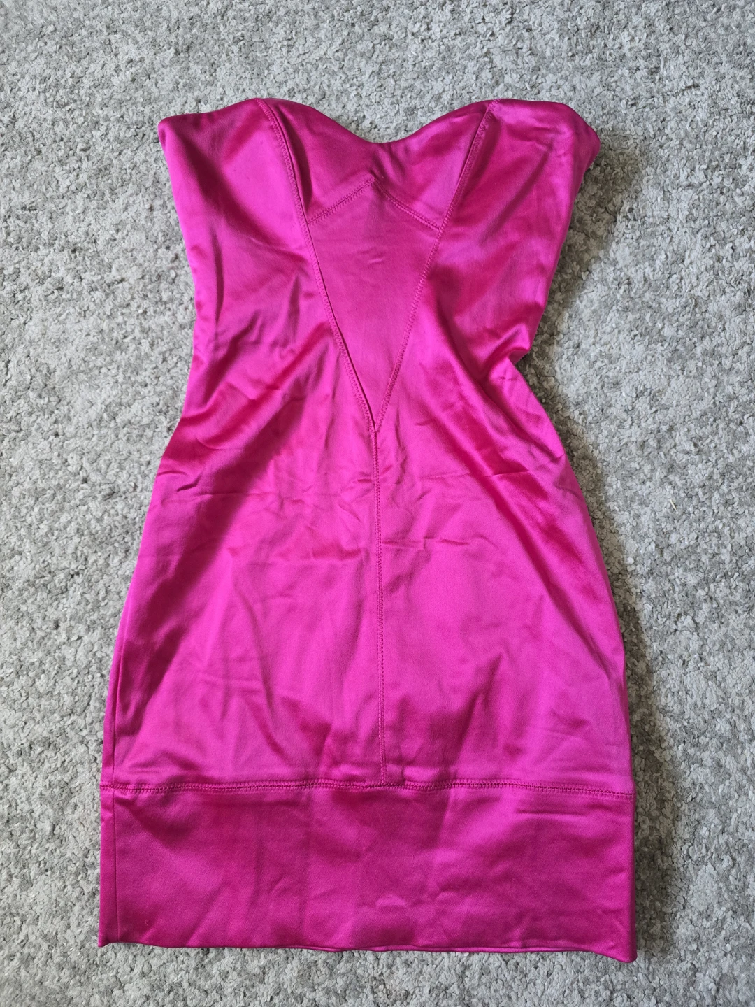 Bebe Strapless Pink Dress