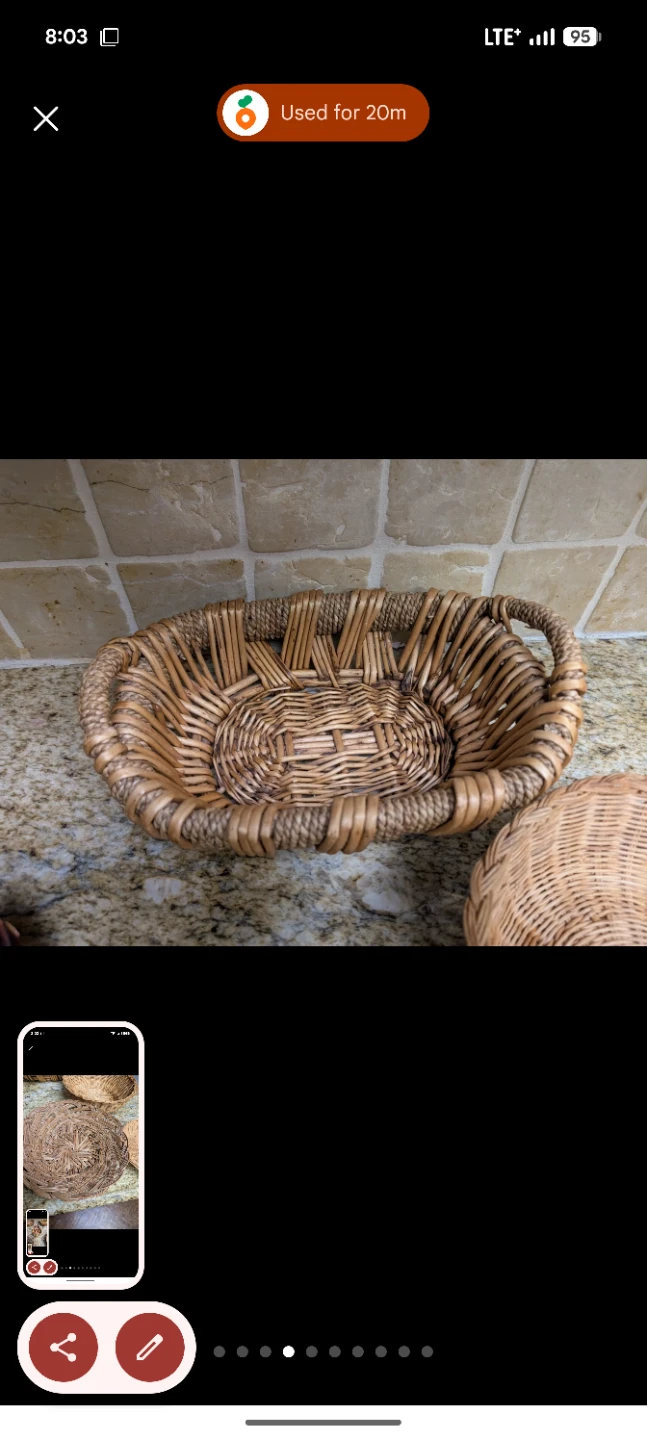 Wicker Baskets - Set of 5 - photo 3