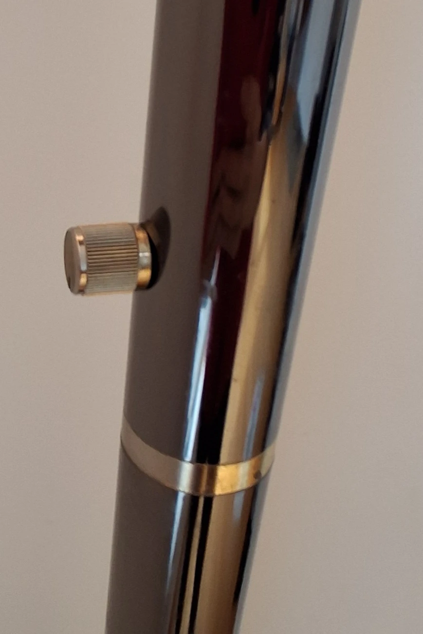 Vintage Floor Lamp - Chrome and Brass Accents - photo 3