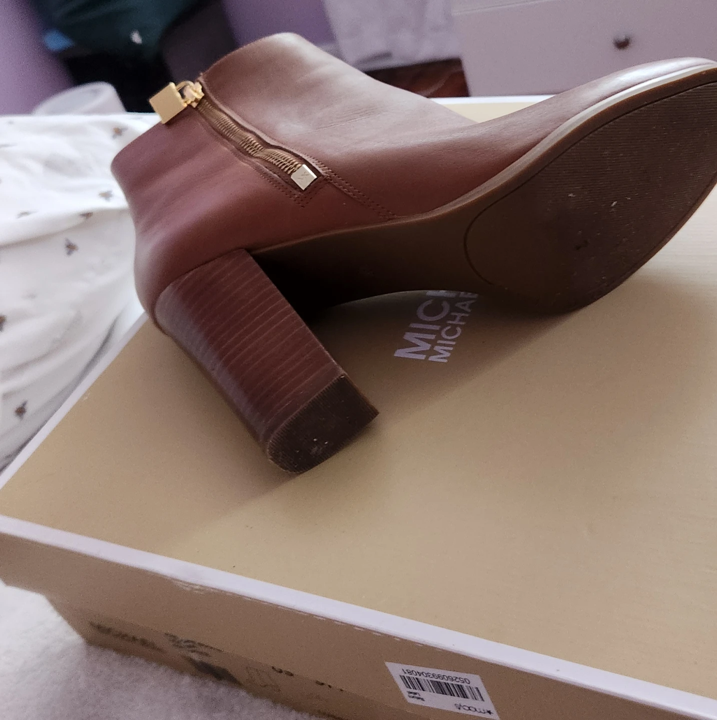 Michael Kors Brown Leather Ankle Boots - photo 3