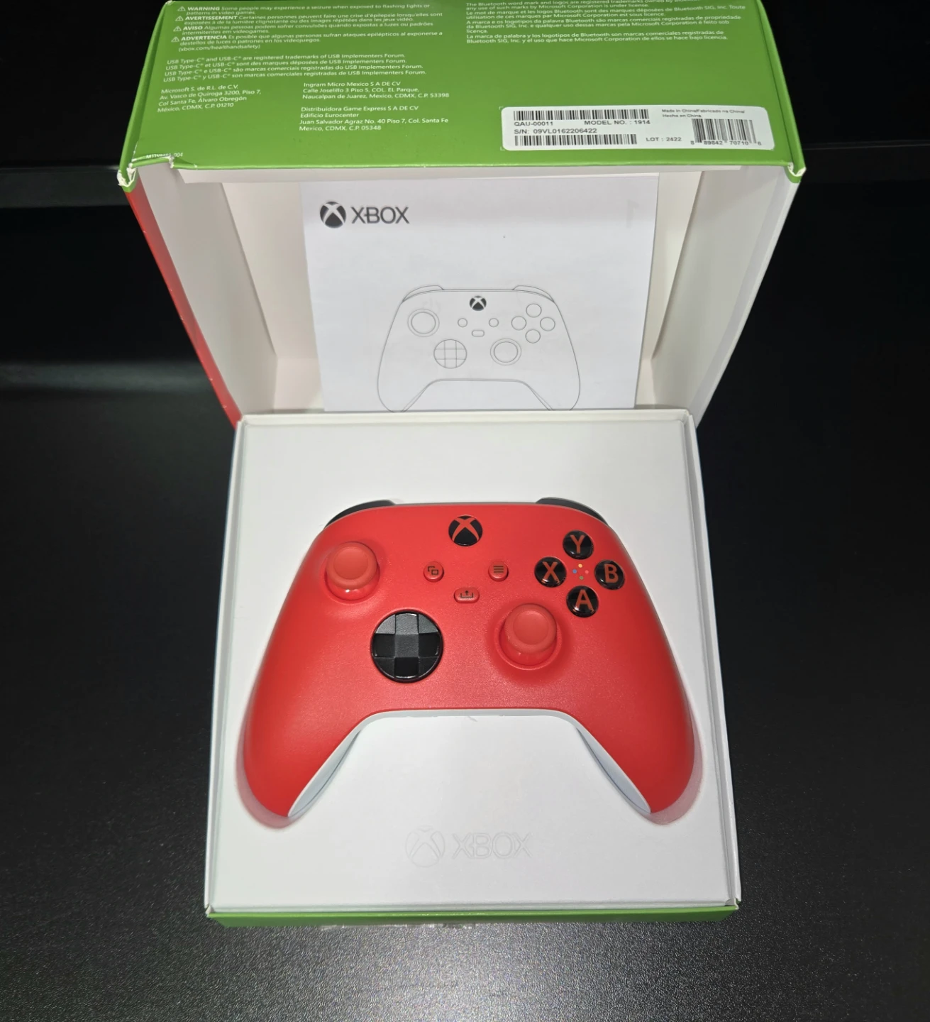 XBOX SERIES X|S PULSE RED CONTROLLER / COMPLETE IN BOX - photo 3