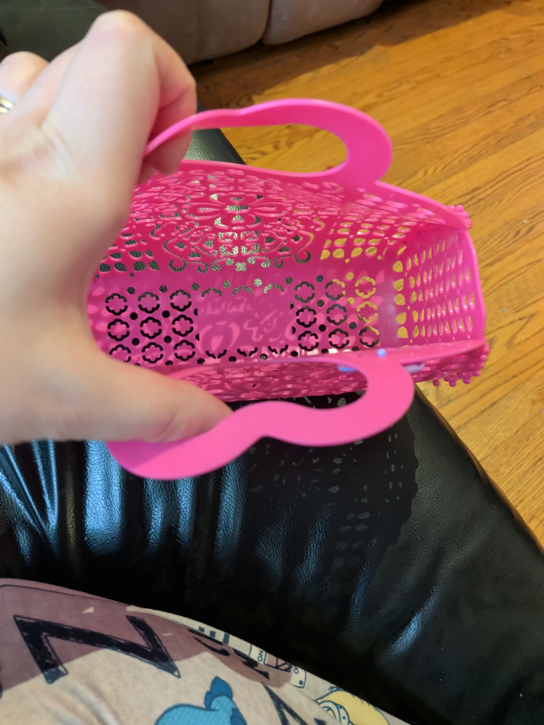 Pink Plastic Basket Purse - photo 3
