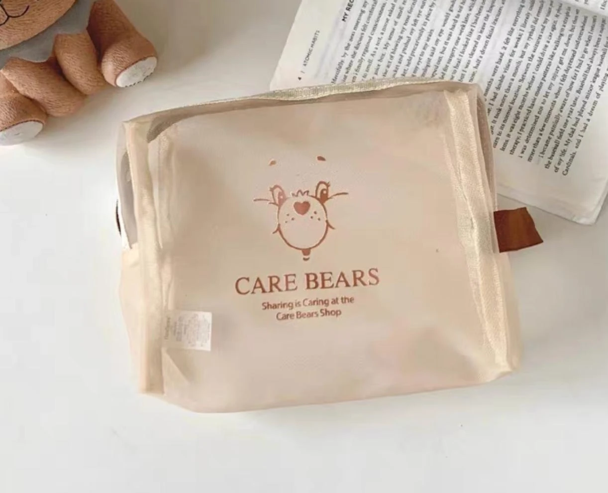 Care Bears Cosmetic Bag mesh bag beige