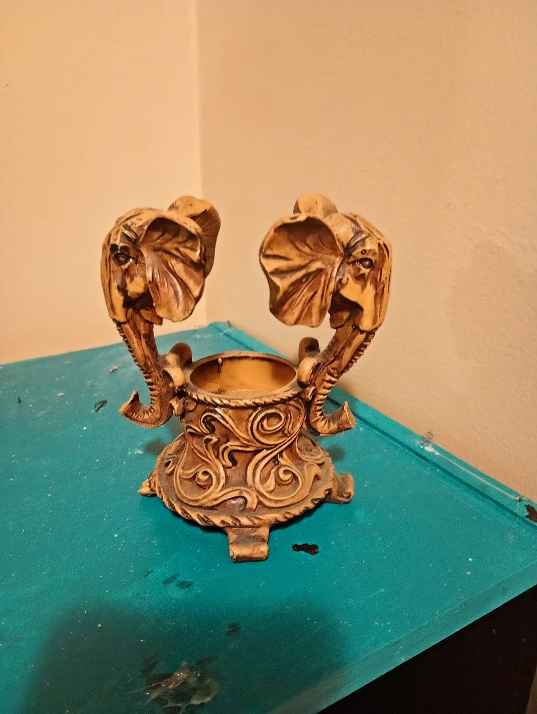 Elephant candle holder - photo 3