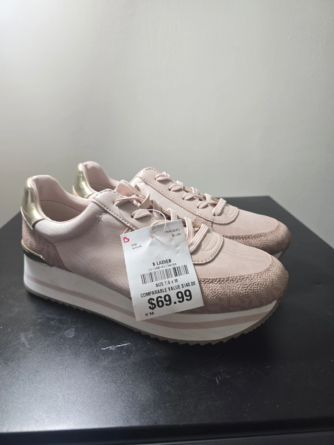 Michael Kors Women's "Monique" Blush Sneakers Size 7.5 M