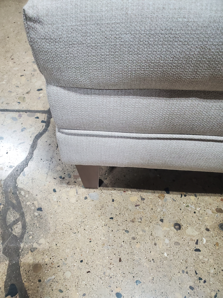 Striped Upholstered Bench - photo 3