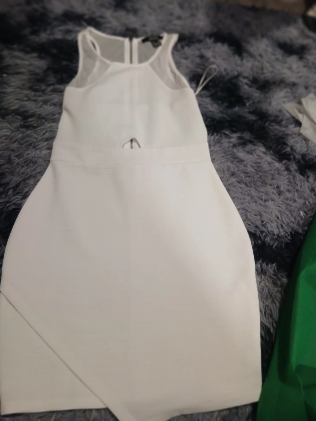 Streetwear Society White Mesh Tank Dress - Size S