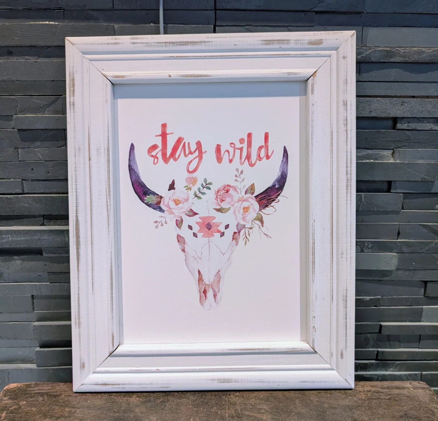 Bouclair "Stay Wild" framed art print