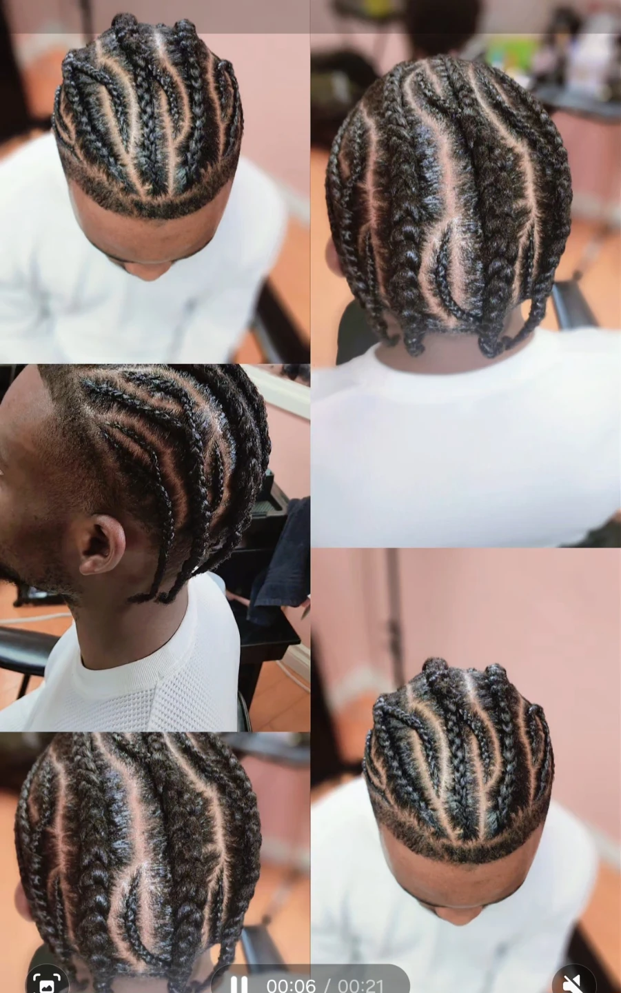 Men's Cornrows Hair Styling Service