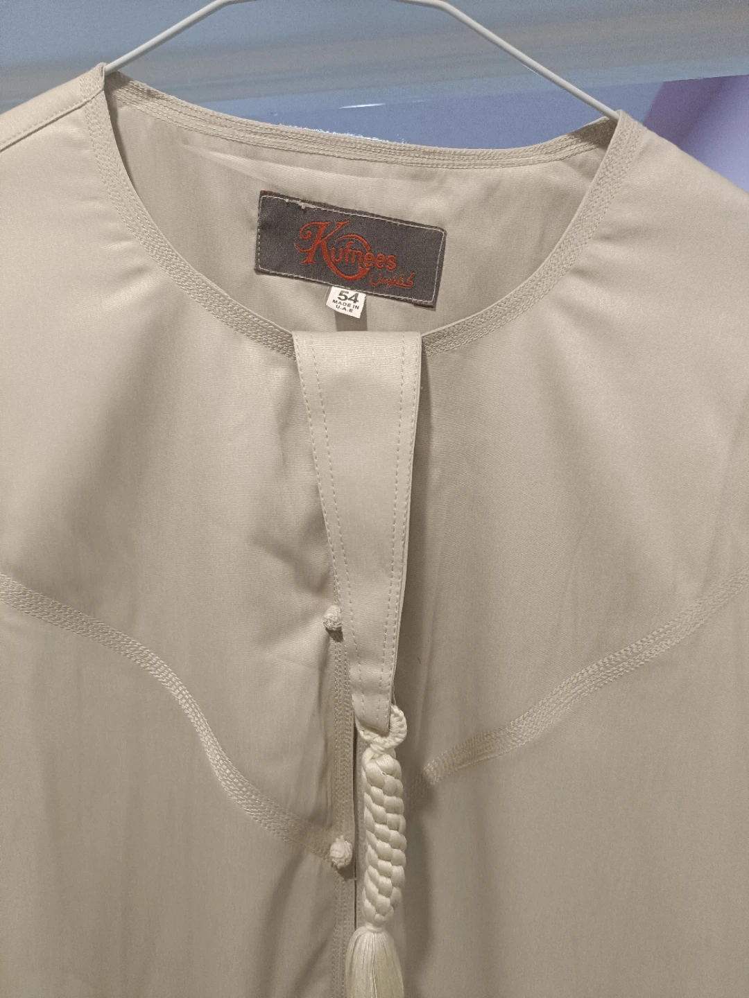 Khanzu -  Men's Thobe/Kameez - White Size 52 & Beige Size 54 - photo 2