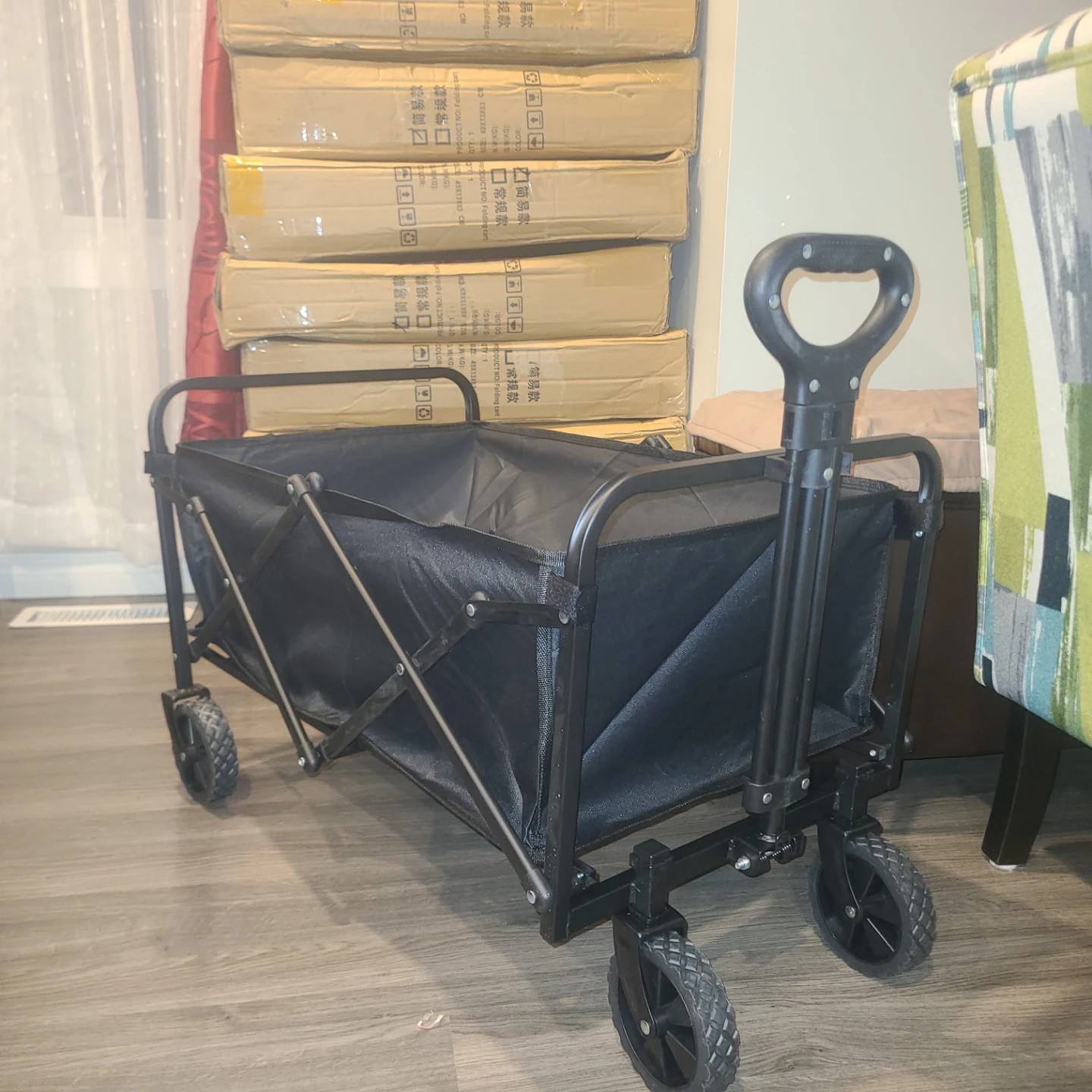 $45 Black Folding Utility Cart