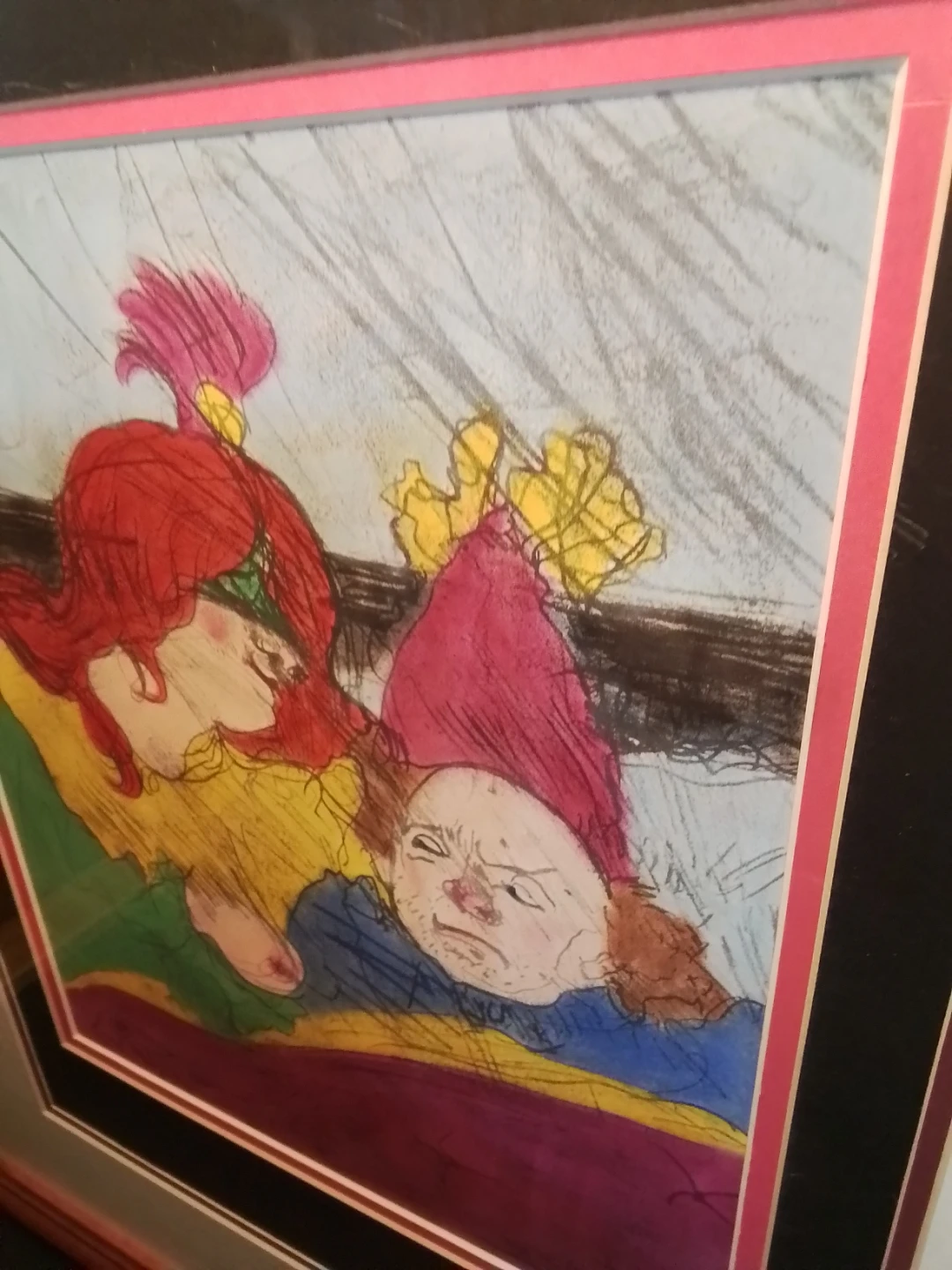 Toulouse Lautrec Hand-Coloured Signed Lithograph 1956 Paris COA - photo 4