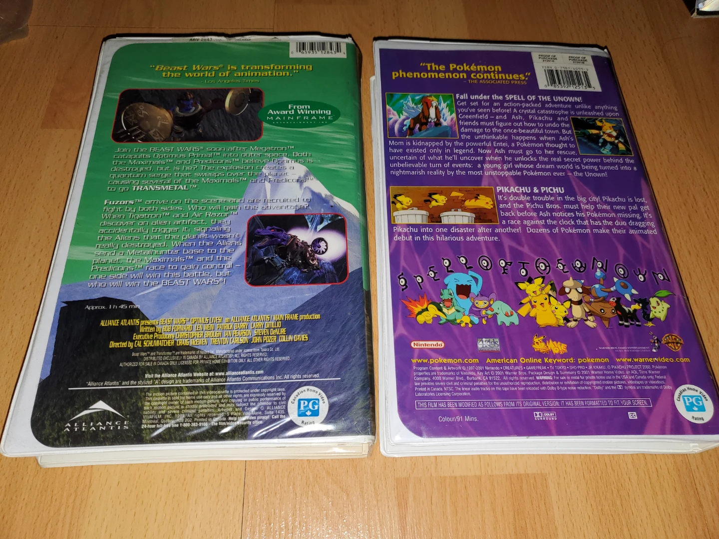 ($10 each) Beast Wars & Pokemon 3: The Movie VHS Tapes - photo 4