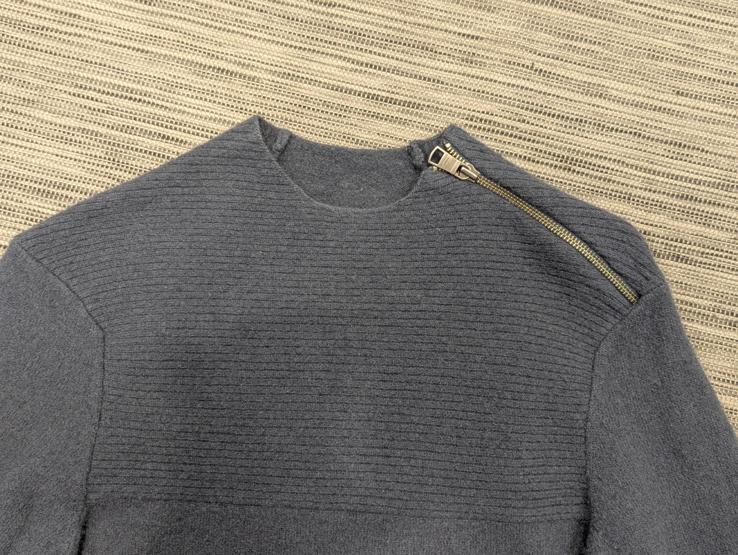 Armani Grey Knit Sweater with Zipper - Size M women - photo 2