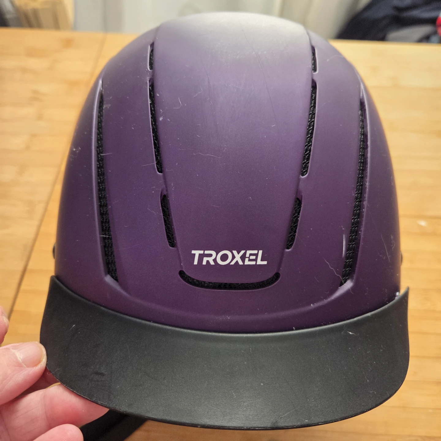 Youth Troxel Purple Riding Helmet