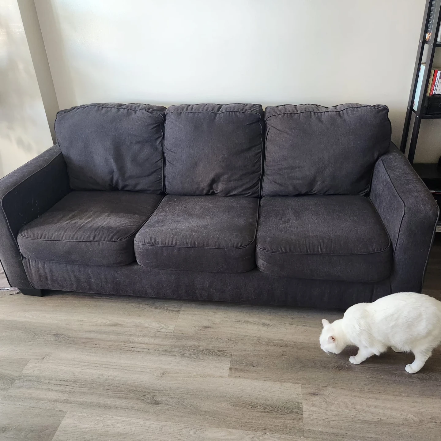 Grey 3-Seater Sofa Bed - photo 3