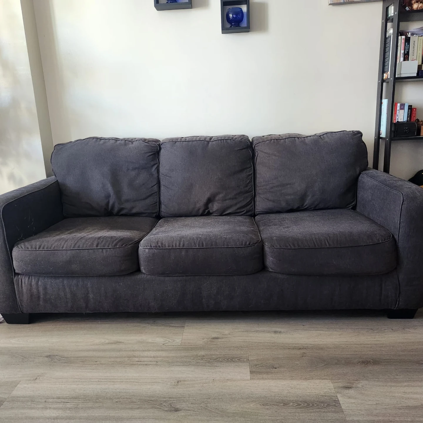 Grey 3-Seater Sofa Bed - photo 4