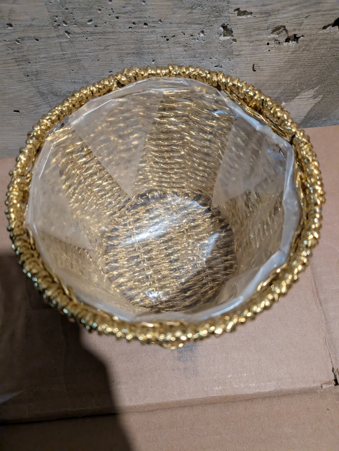 Decorative Gold Woven Basket - photo 5
