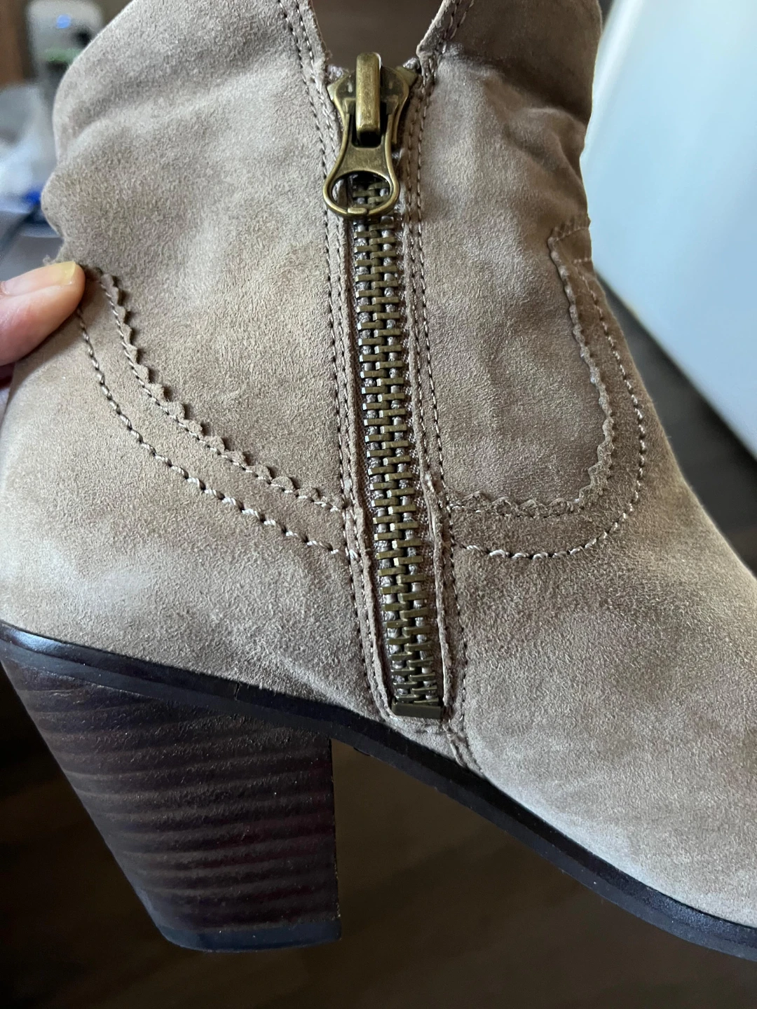 Suede Fringe Ankle Boots Sam Edelman 7 1/2 Women - photo 3